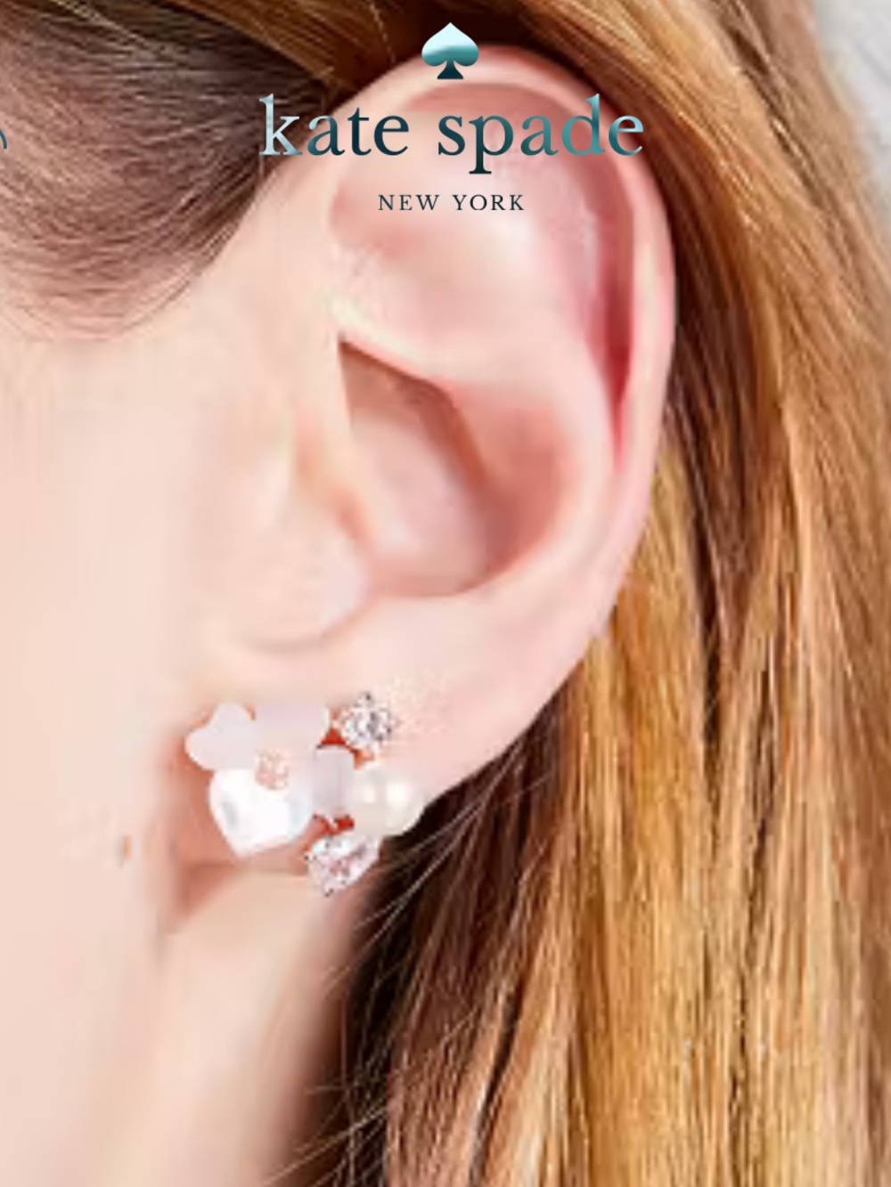 kate spade Precious Pansy Cluster Studs